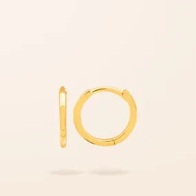 10K Gold Medium Huggie Earring