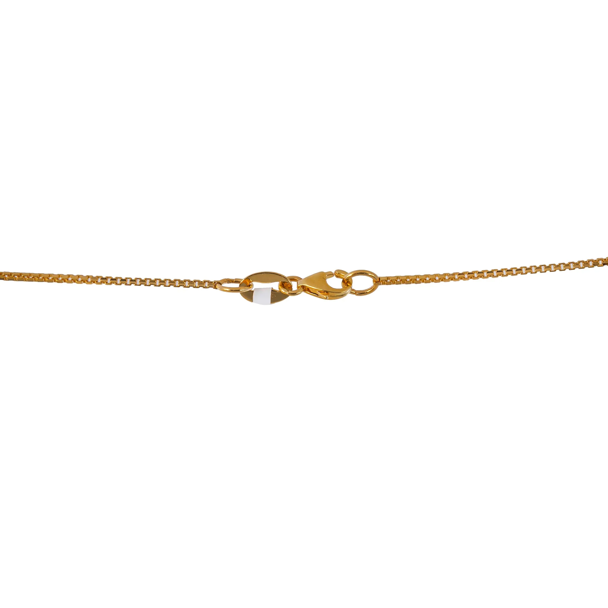 22K Multi-Tone Gold Beaded Chain (19.6gm)