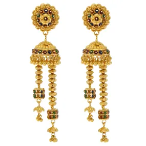 22K Yellow Gold Earrings (27.8gm)