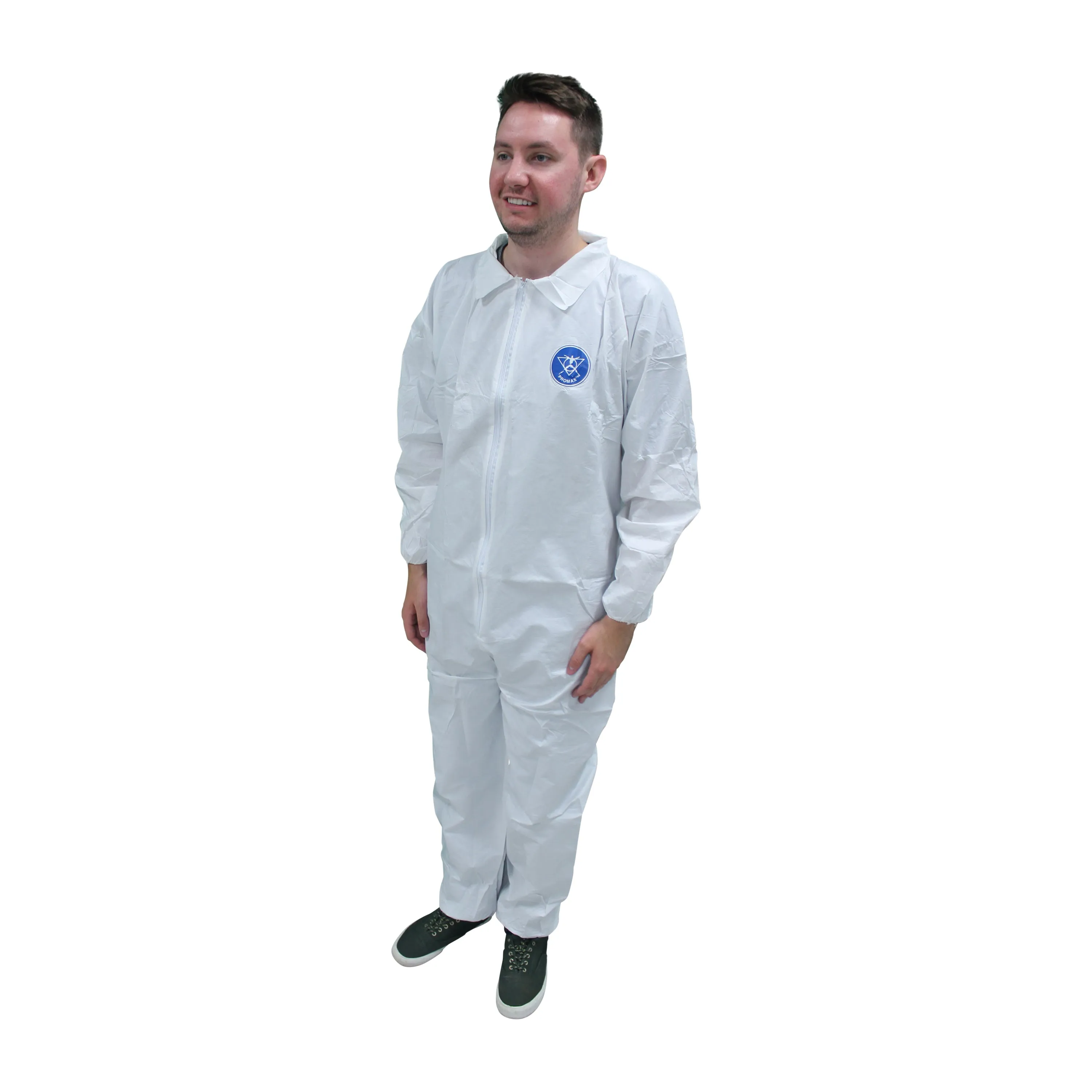 (25/Case) Premium Coveralls Zip Front, Elastic Wrists & Ankles - Similar to Tyvek