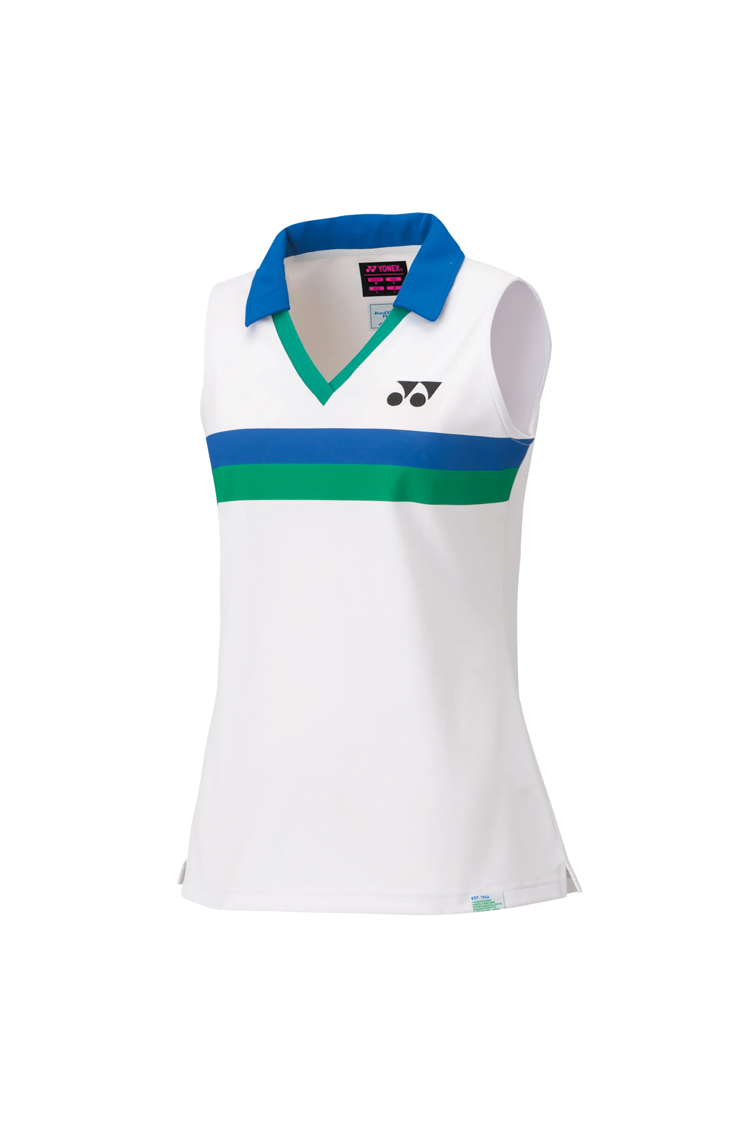 75TH Women's Sleeveless Polo Shirt 20627A [White]