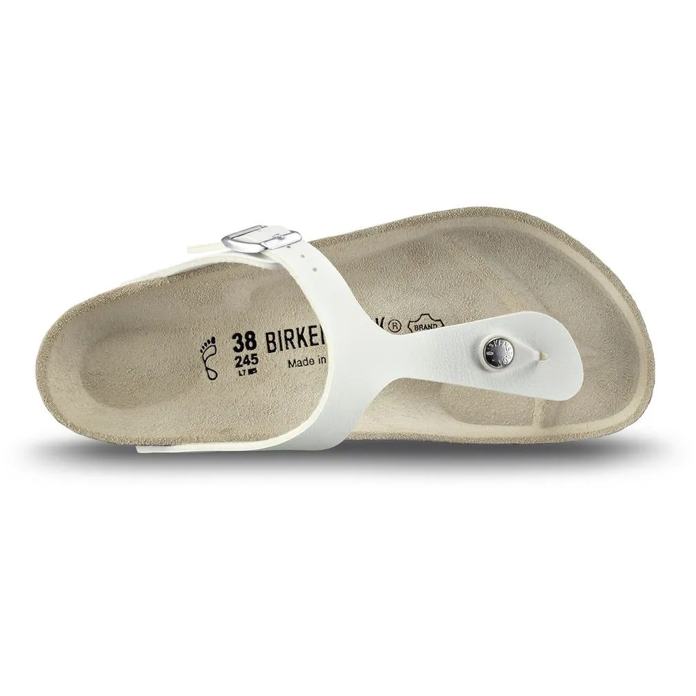 Birkenstock Classic, Gizeh, Narrow Fit, Birko-Flor, White