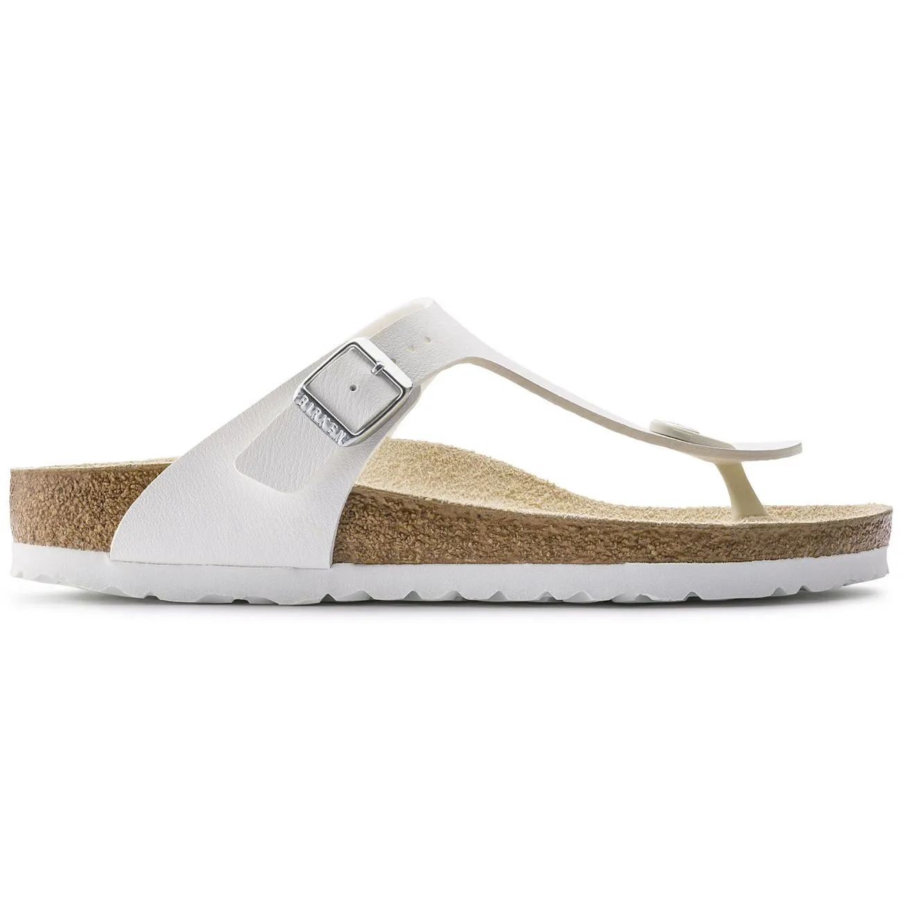 Birkenstock Classic, Gizeh, Narrow Fit, Birko-Flor, White