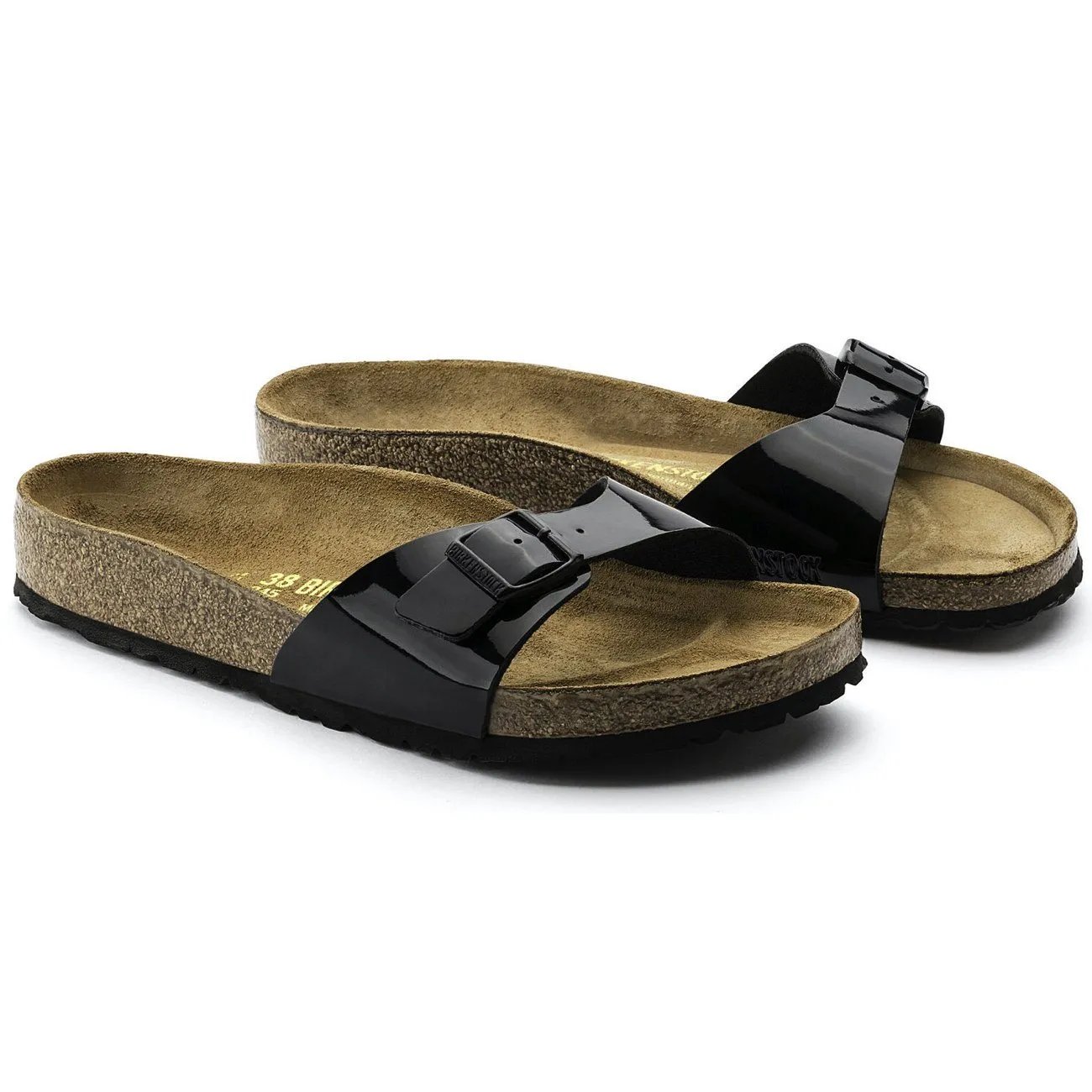 Birkenstock Classic, Madrid, Birko Flor, Narrow Fit, Black Patent