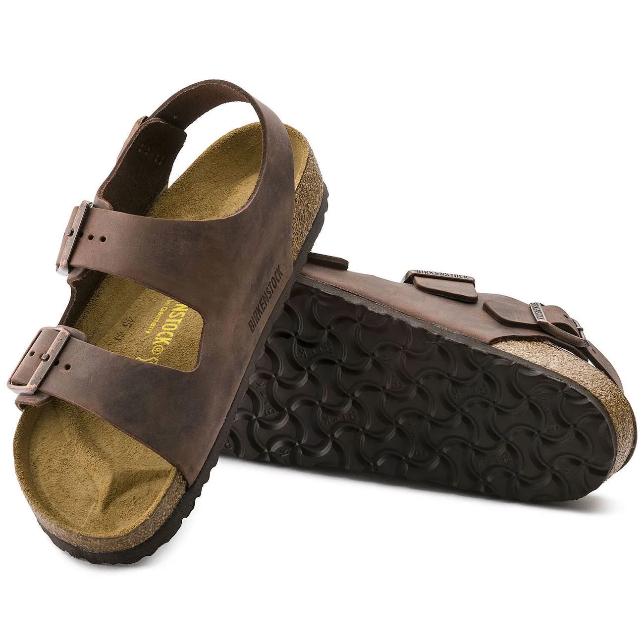 Birkenstock Classic, Milano, Natural Leather, Regular Fit, Habana