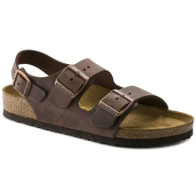 Birkenstock Classic, Milano, Natural Leather, Regular Fit, Habana