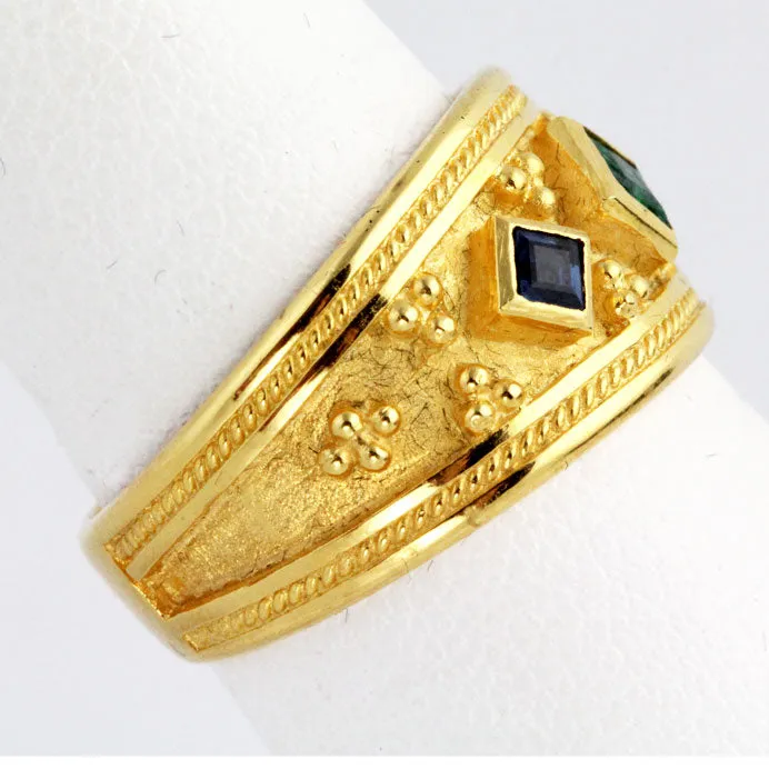 Byzantine Trilogy 18K Gold Ring