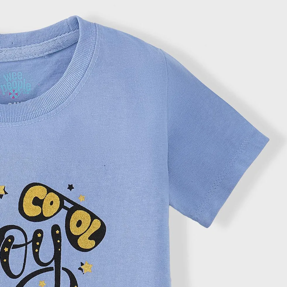 C1731 WEEPE Cool Boy Sky Blue T-Shirt