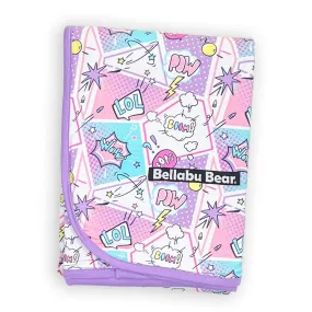 Comic Purple Bamboo Blanket