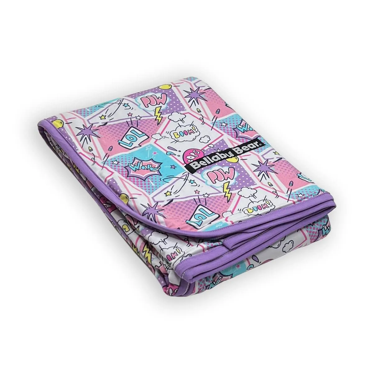 Comic Purple Bamboo Blanket