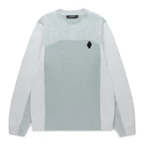 CONTRAST TECH KNIT CREWNECK