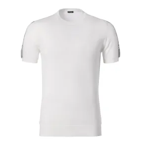 Crew-Neck Cotton T-Shirt in White