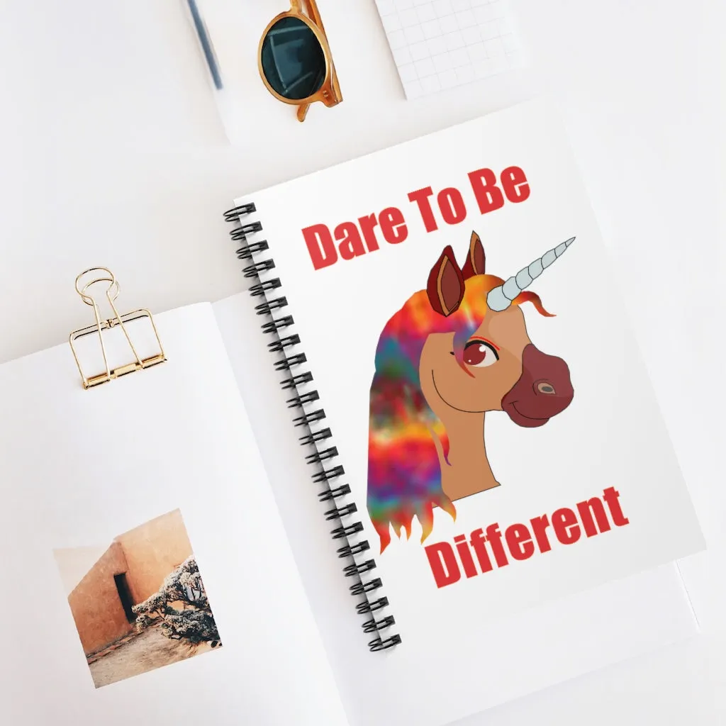 Dare to Be Different, Spiral Lined Notebook (W)