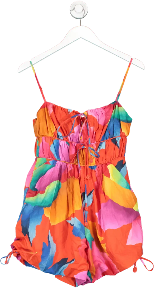 Farm Rio Multicoloured Abstract Pattern Romper UK XS