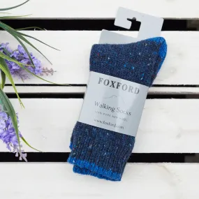 Foxford Ladies Walking Socks Navy