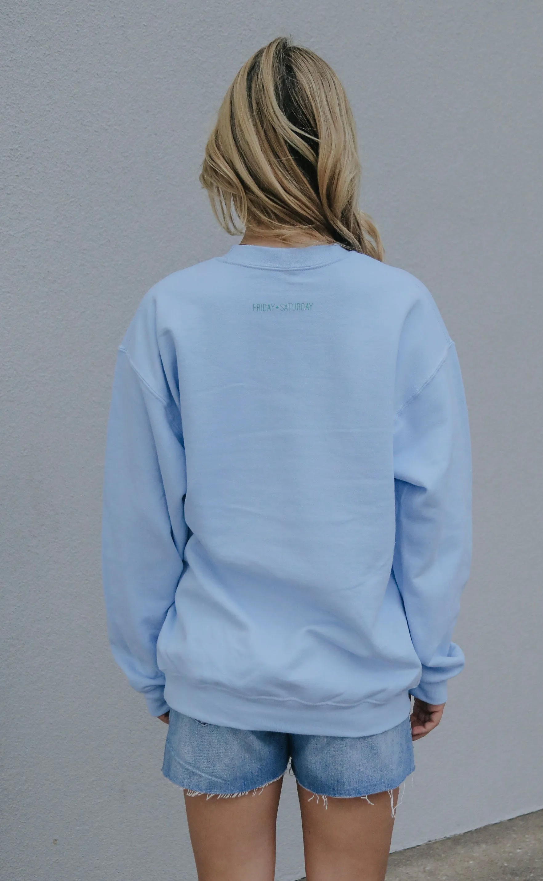 friday   saturday: lets go for a walk sweatshirt