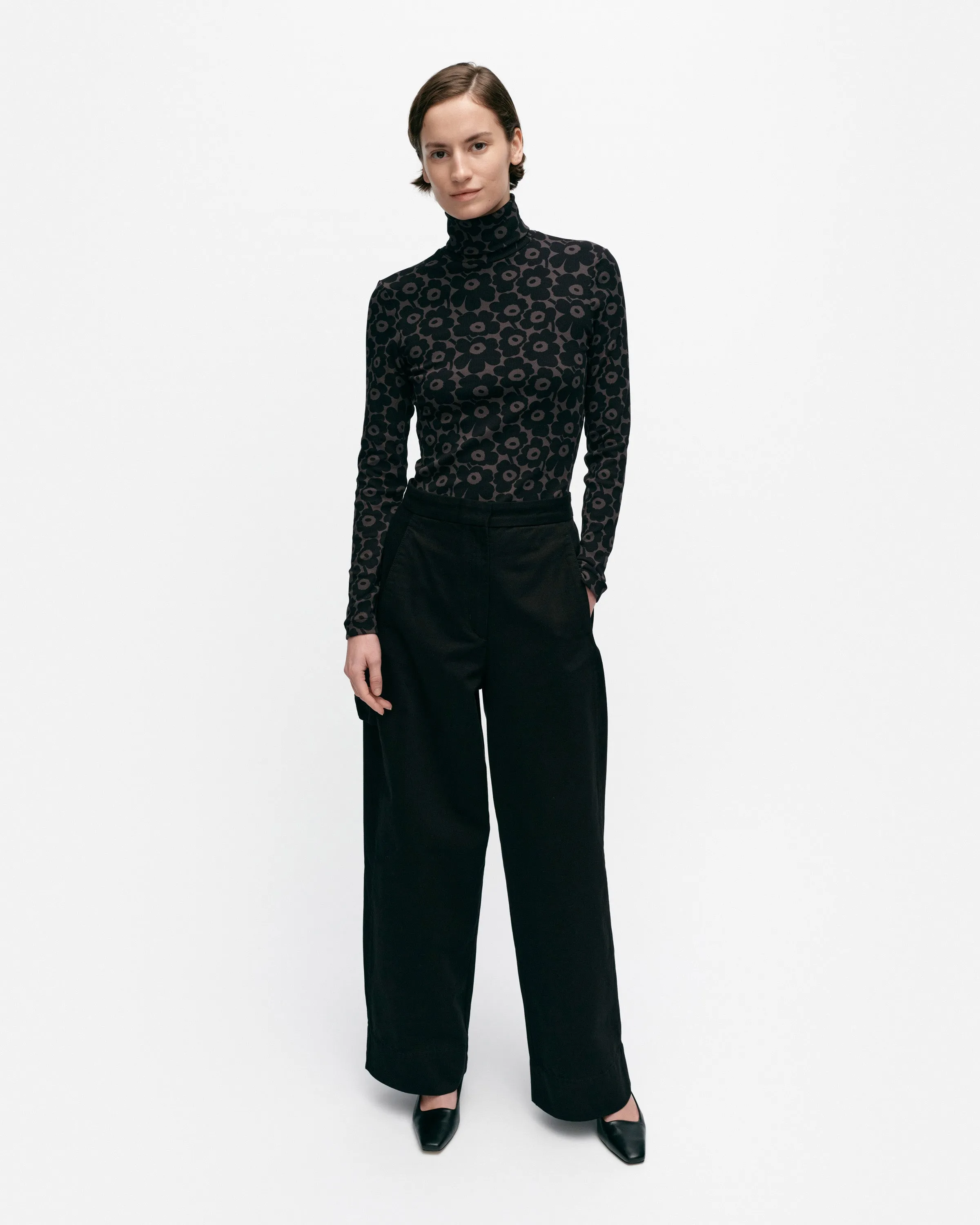 Funktio Solid Cotton Trousers