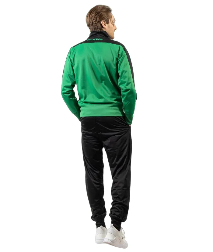 Givova Men's triacetate tracksuit Roma TR036 1310 green-black