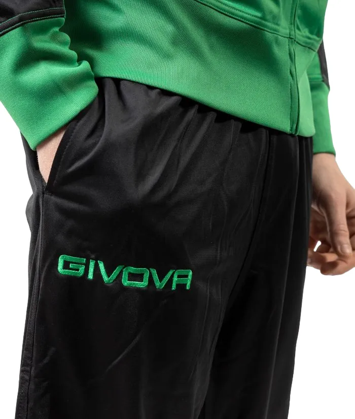 Givova Men's triacetate tracksuit Roma TR036 1310 green-black