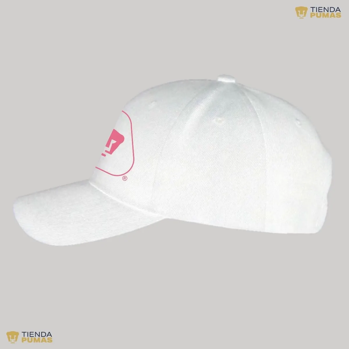 Gorra Pumas UNAM Hombre Mujer Ajustable Emblema Rosa 6 Vinil