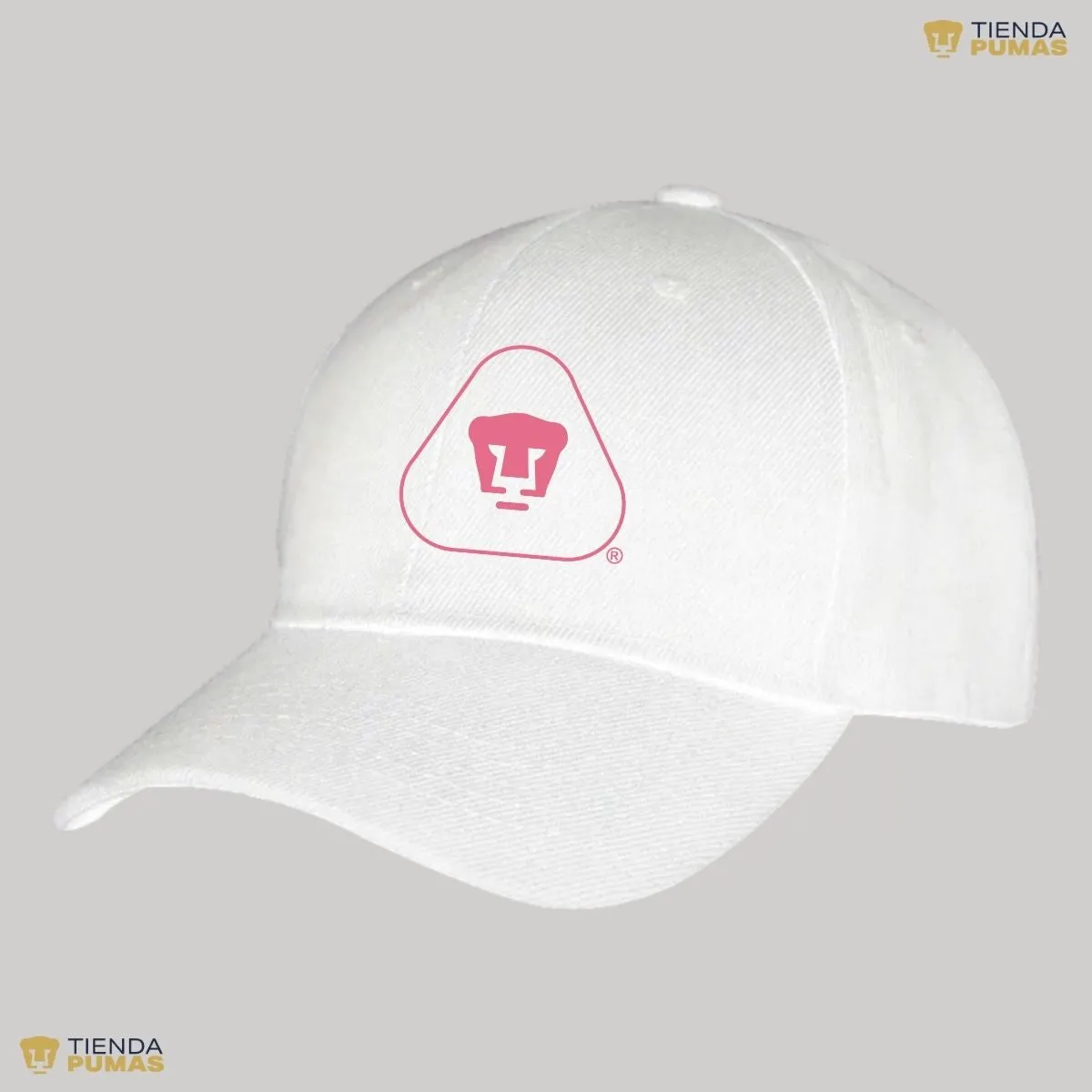 Gorra Pumas UNAM Hombre Mujer Ajustable Emblema Rosa 6 Vinil