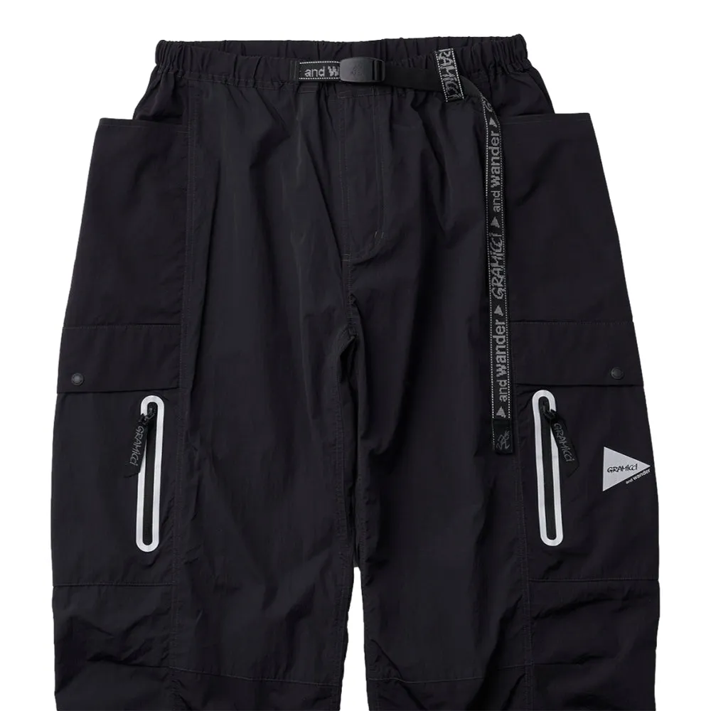 GRAMICCI GRAMICCI x ANDWANDER PATCHWORK WIND PANT-BLACK