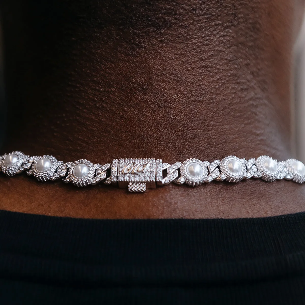 Iced Pearl Cuban Chain