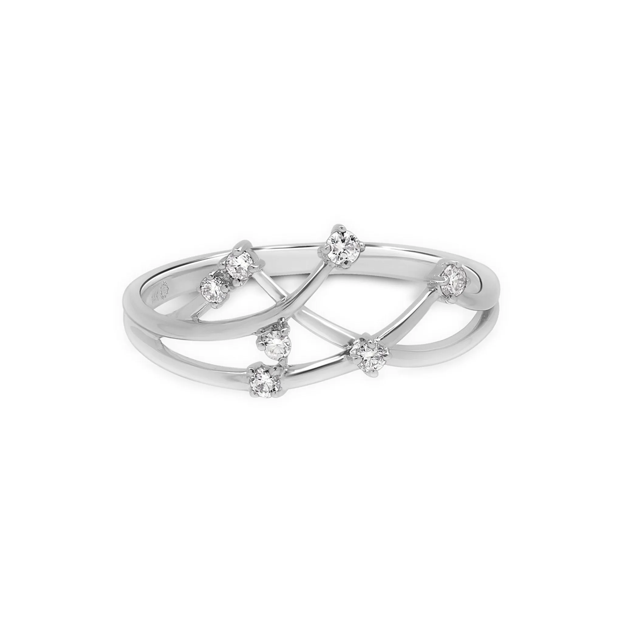 Interlocking Floating Diamond Ring