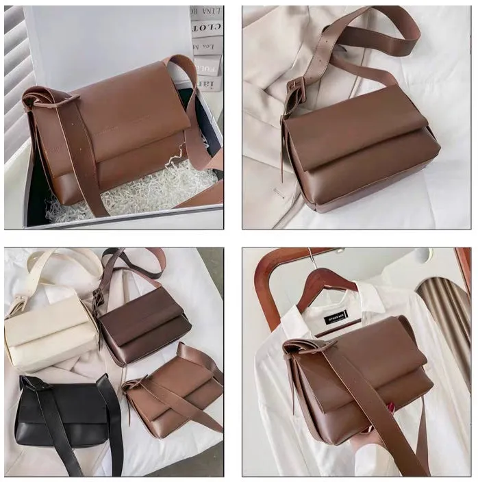 Khaki Ladies Soft Leather Bag 603