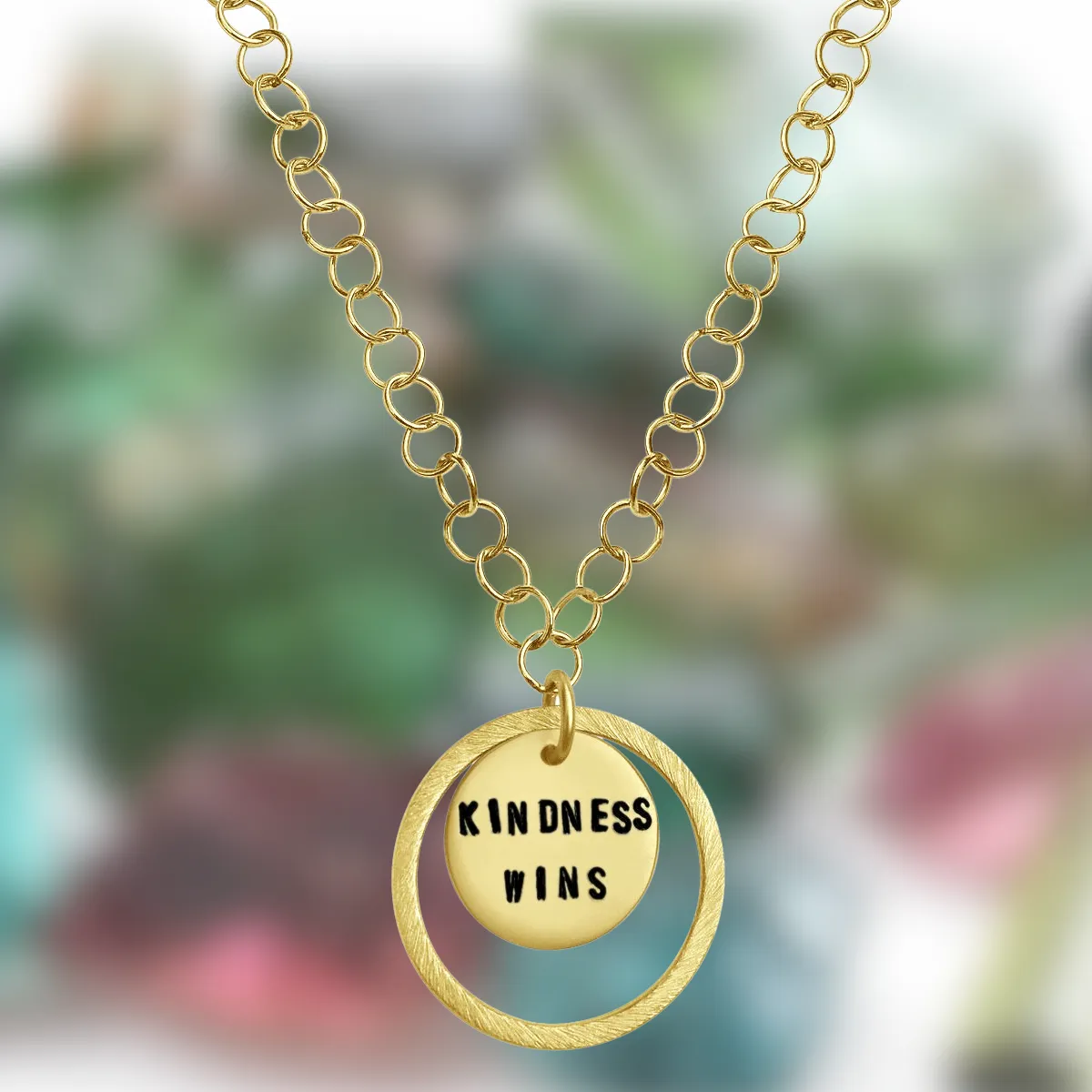 Kindness is a Strength Necklace, Gold Filled