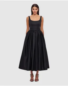 LEO LIN Colleen Midi Dress -  Ebony