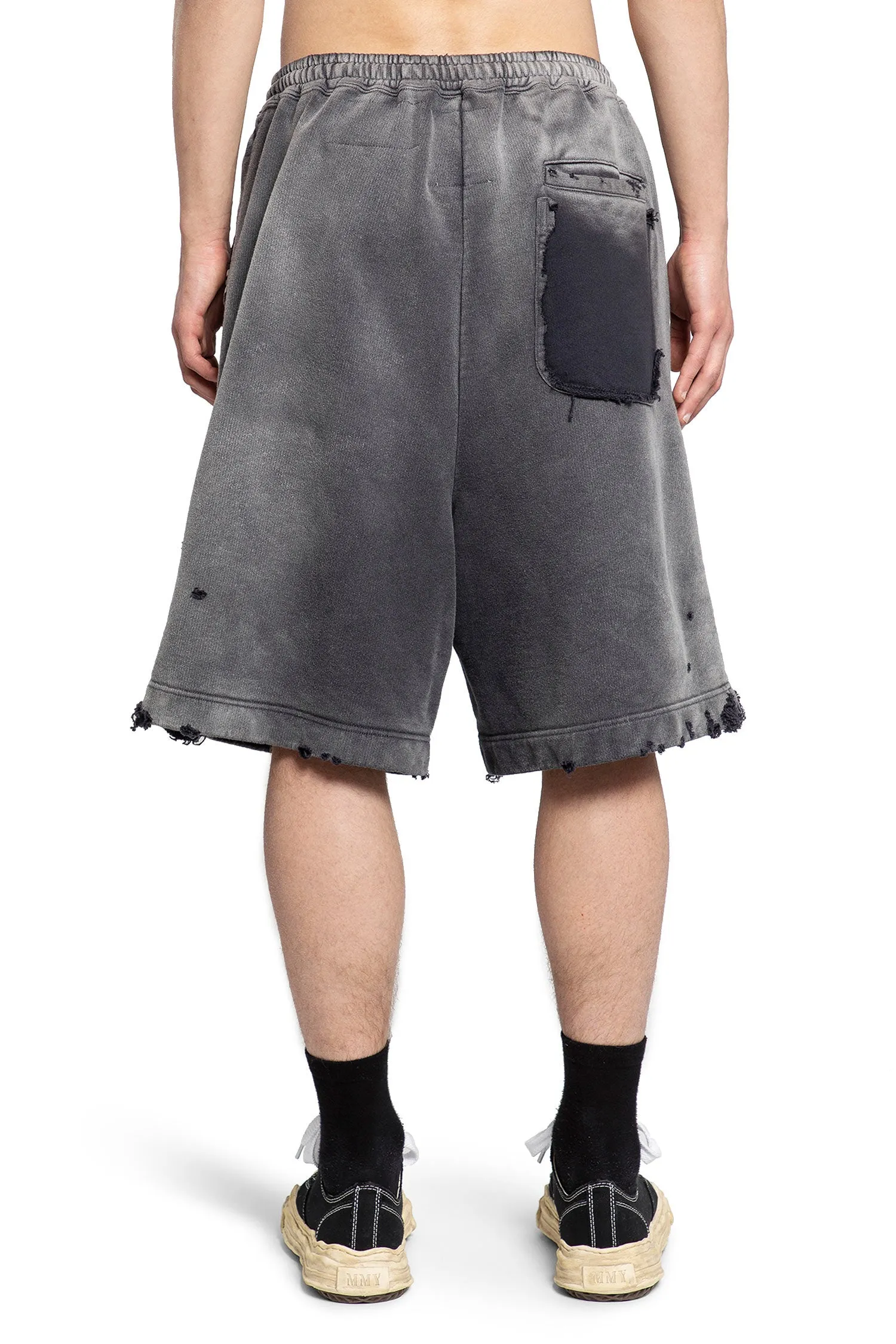 MAISON MIHARA YASUHIRO MAN BLACK SHORTS & SKIRTS