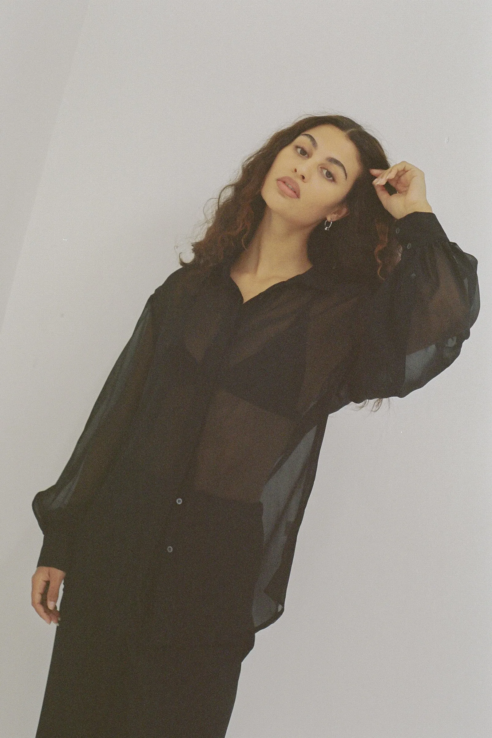 Mes Silk Sheer Shirt