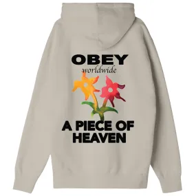 Obey Men's hoodie A place of Paradise 112843558 silver grey