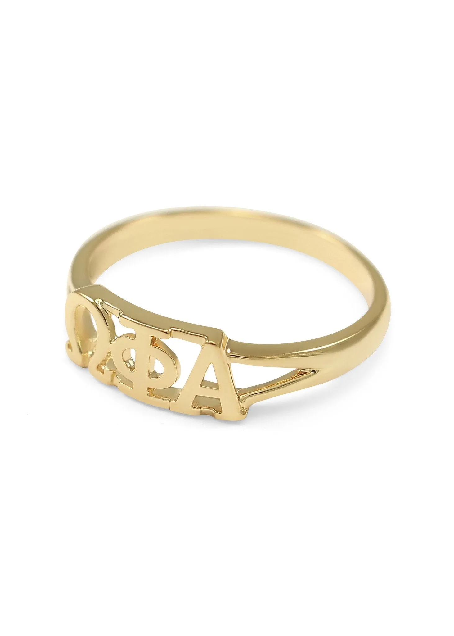 Omega Phi Alpha Sunshine Gold Plated Ring