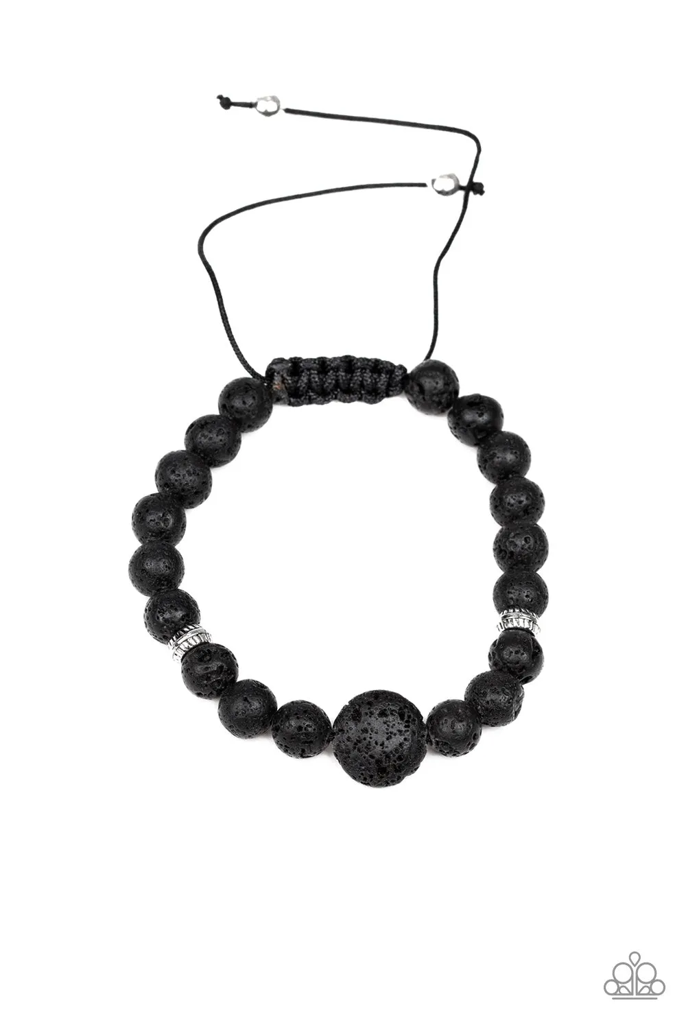 Paparazzi Bracelet ~ Intention - Black Lava Urban Bracelet