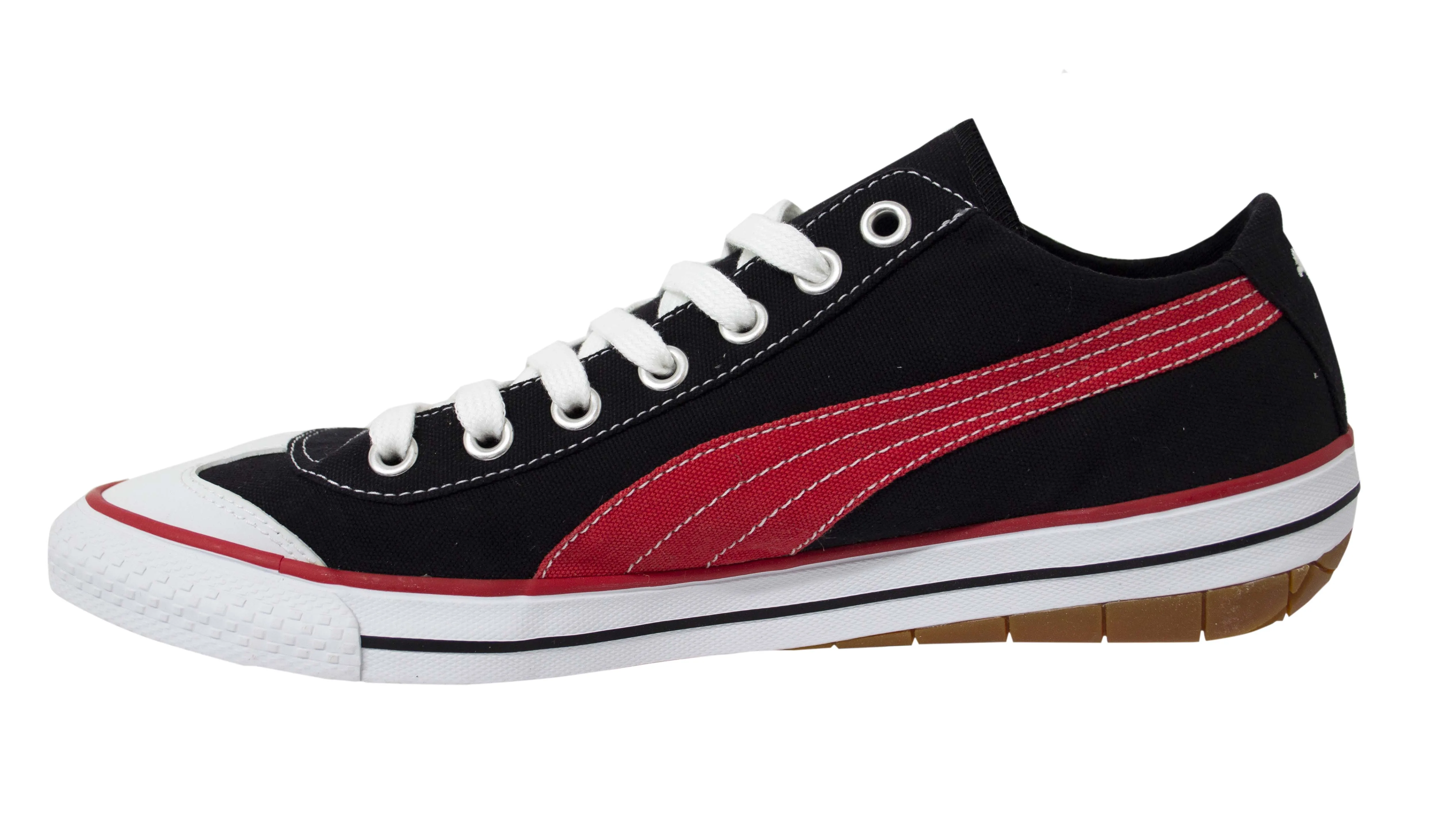 Puma 917 Lace Up Mens Black Red Textile Low Trainers 345391 30