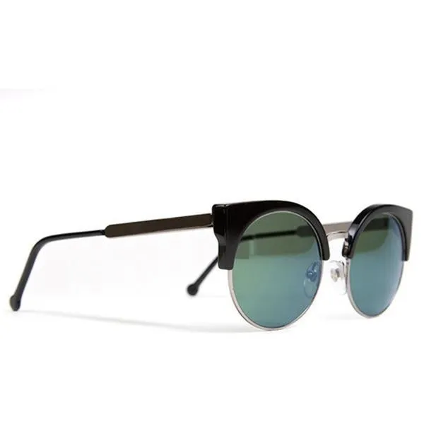 RETROSUPERFUTURE Ilaria Patrol Sunglasses - Black