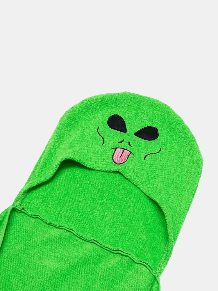 Rip N Dip Lord Alien Hooded Towel - Green