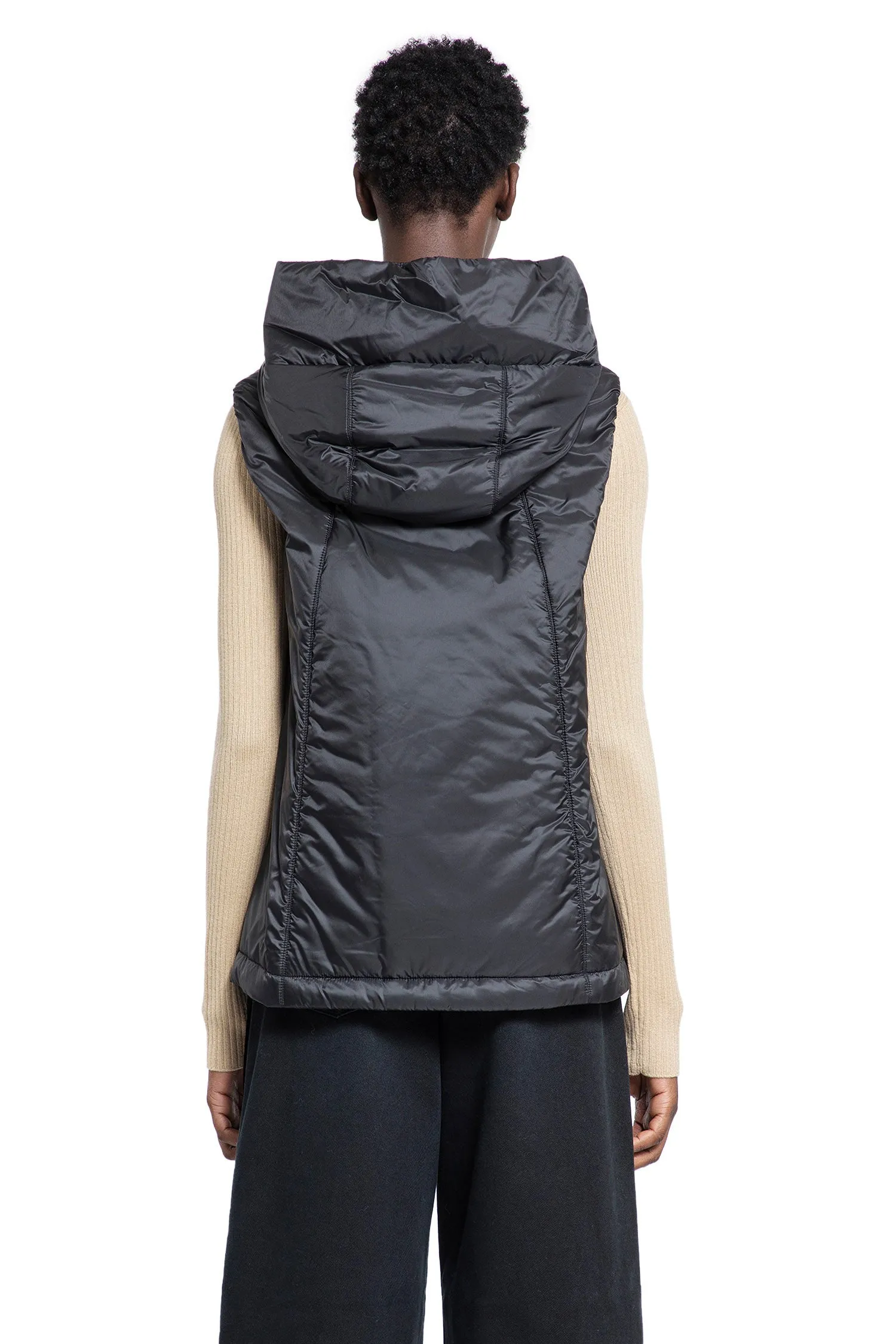 S MAX MARA WOMAN BLACK VESTS