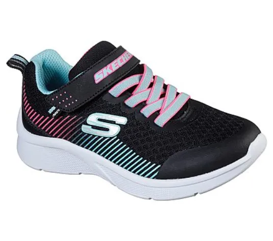 Skechers girls' sneakers Microspec 302016 BKAQ black turquoise