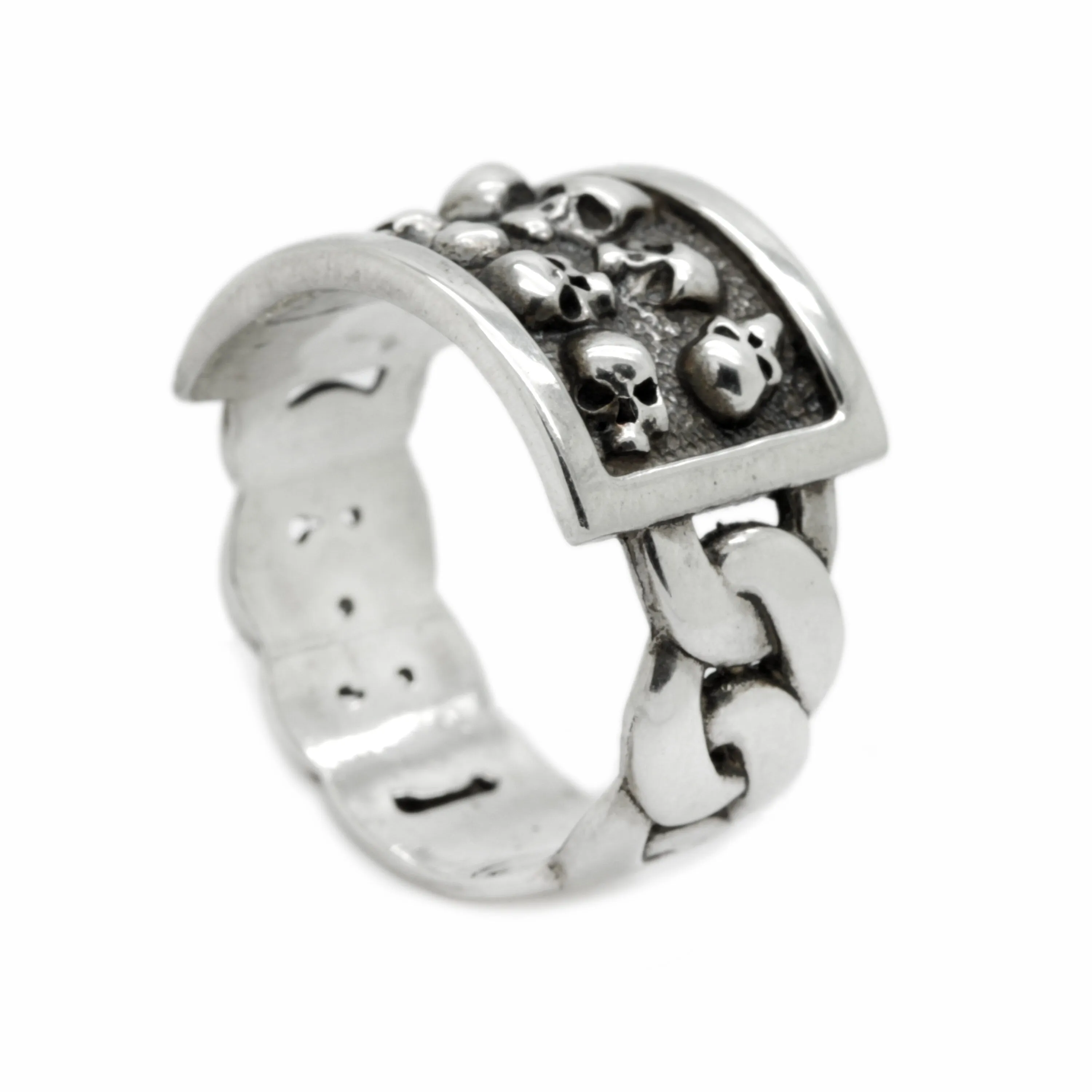 Skull Ring Vanitas Mens Silver 925