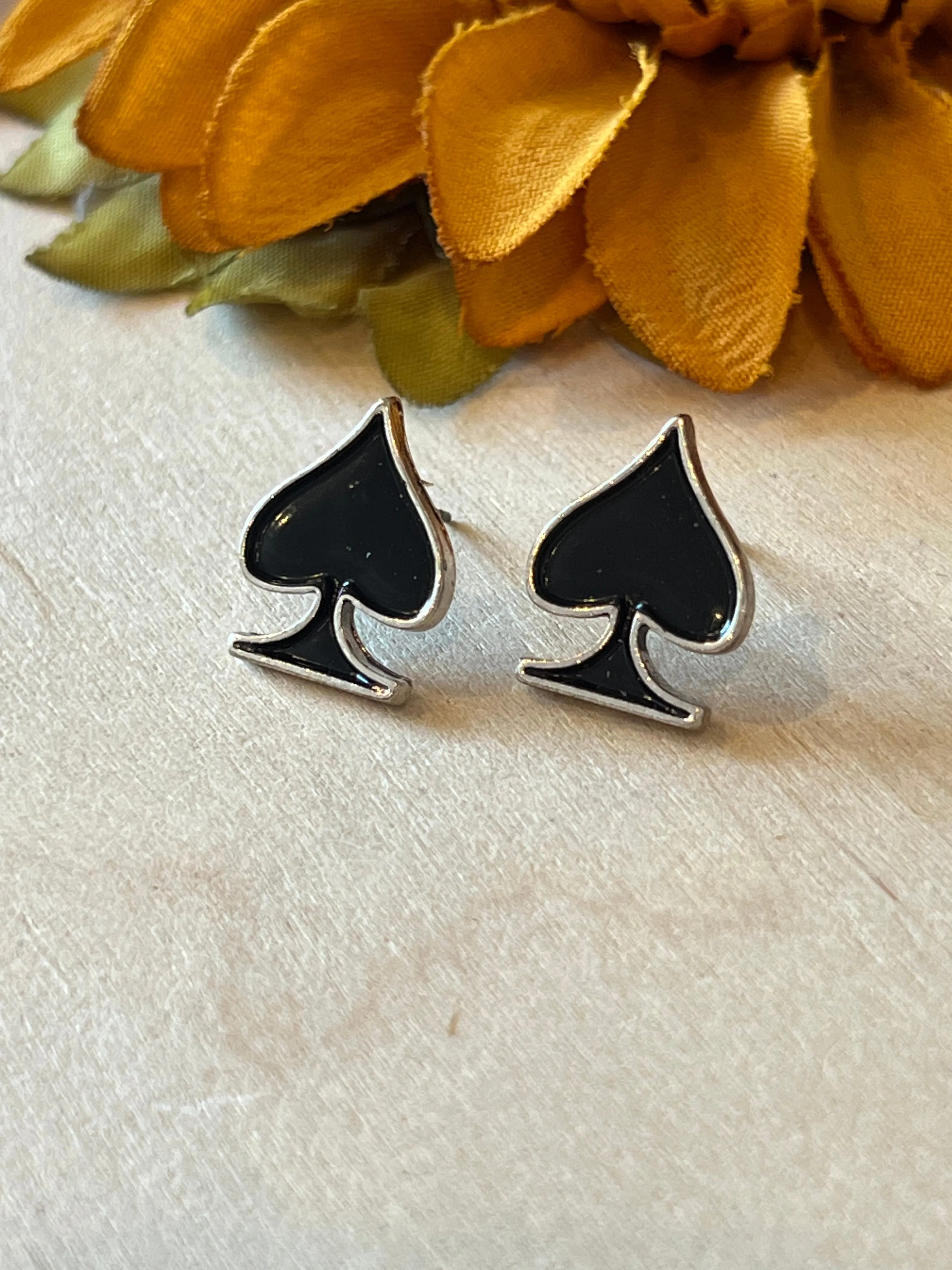 Spade Stud Earrings