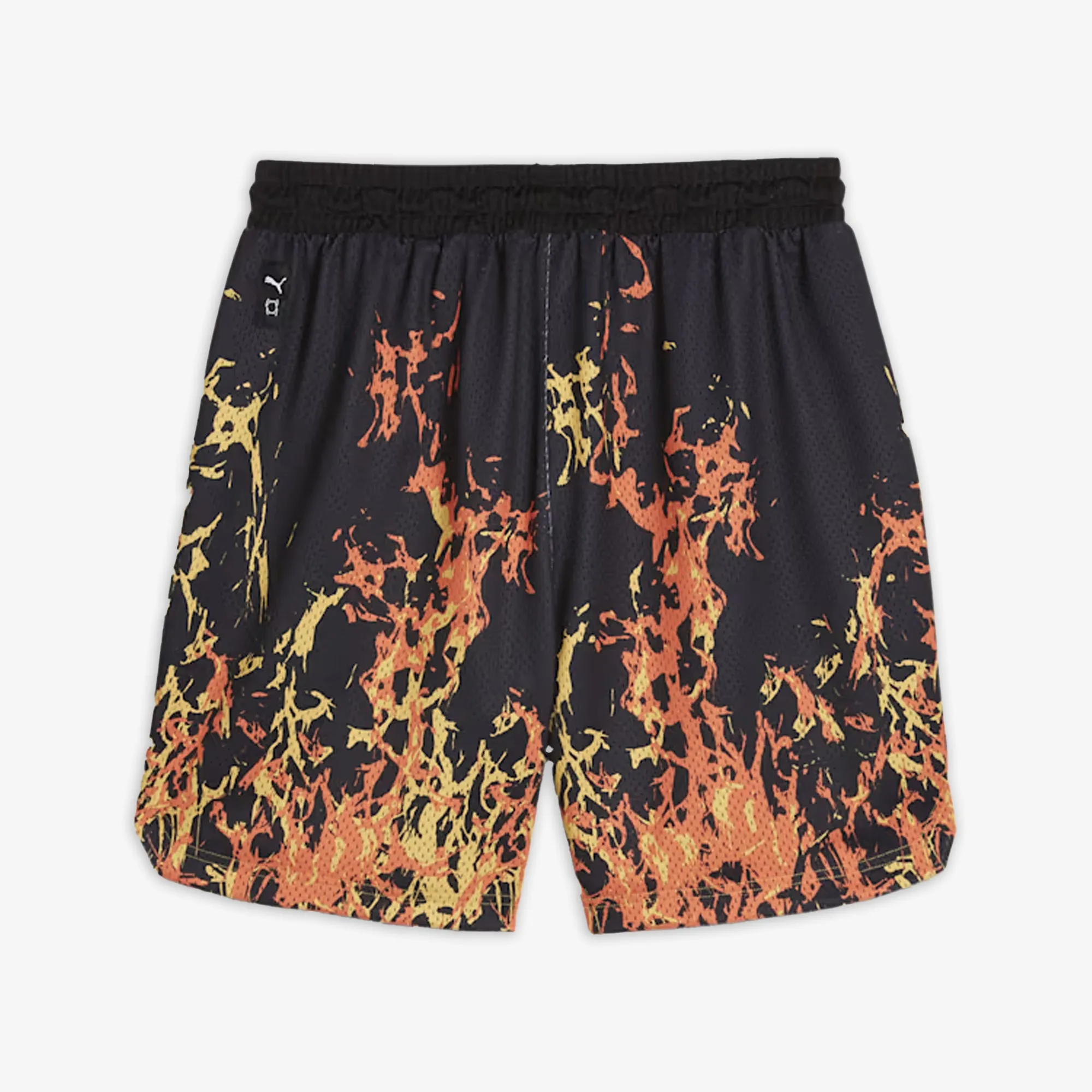 STRAIGHT FLAMES BASKETBALL SHORTS 'BLACK'