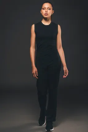 Straight Leg Jumpsuit in Black