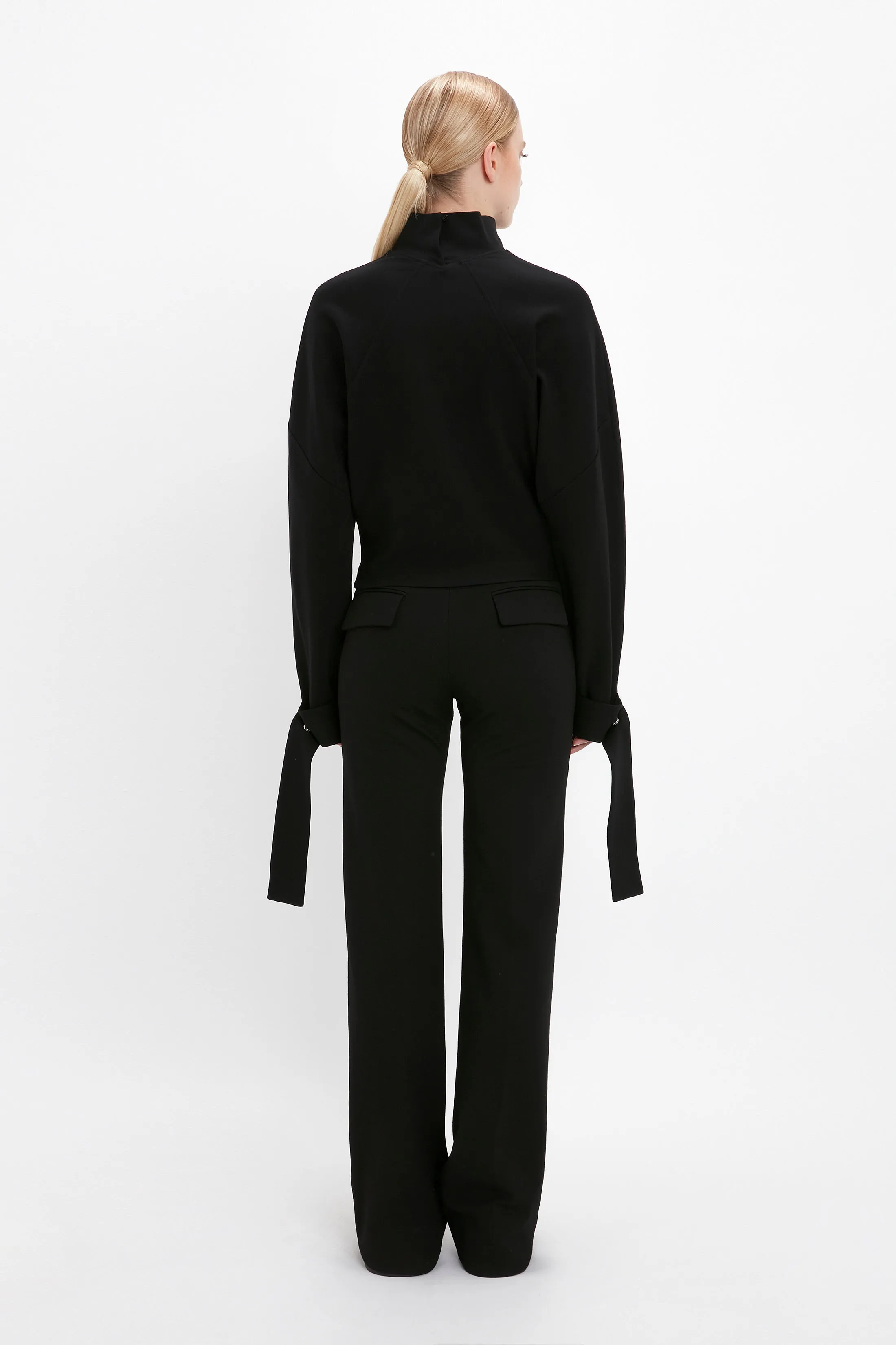 Tailored Straight Leg Trouser In Black