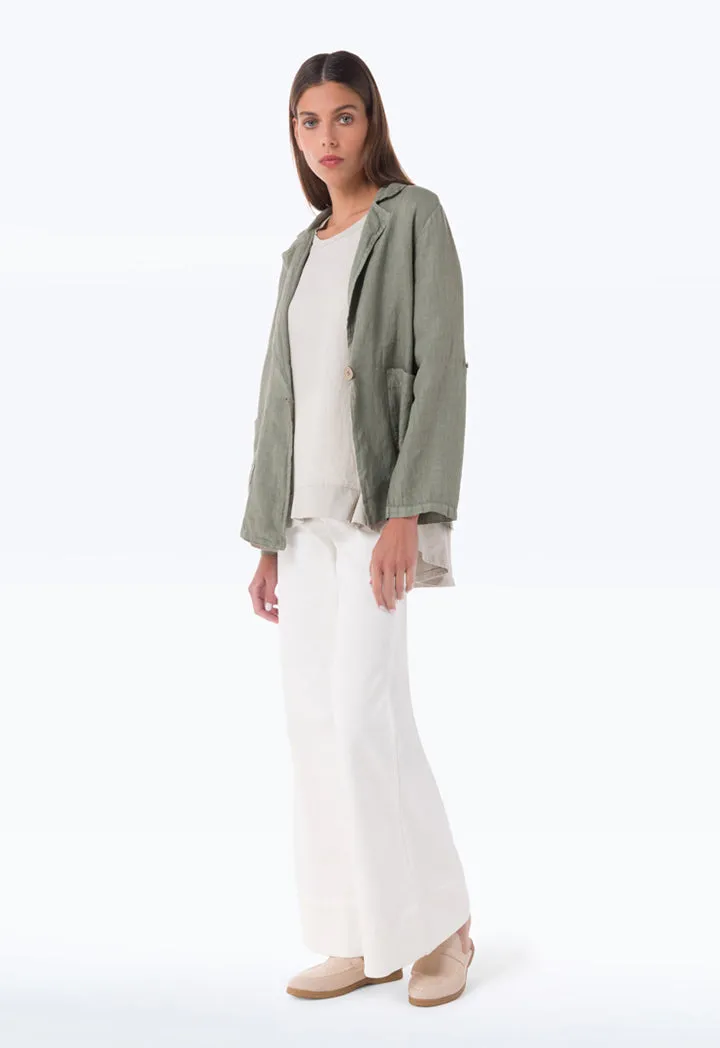 Textured Linen Light Blazer