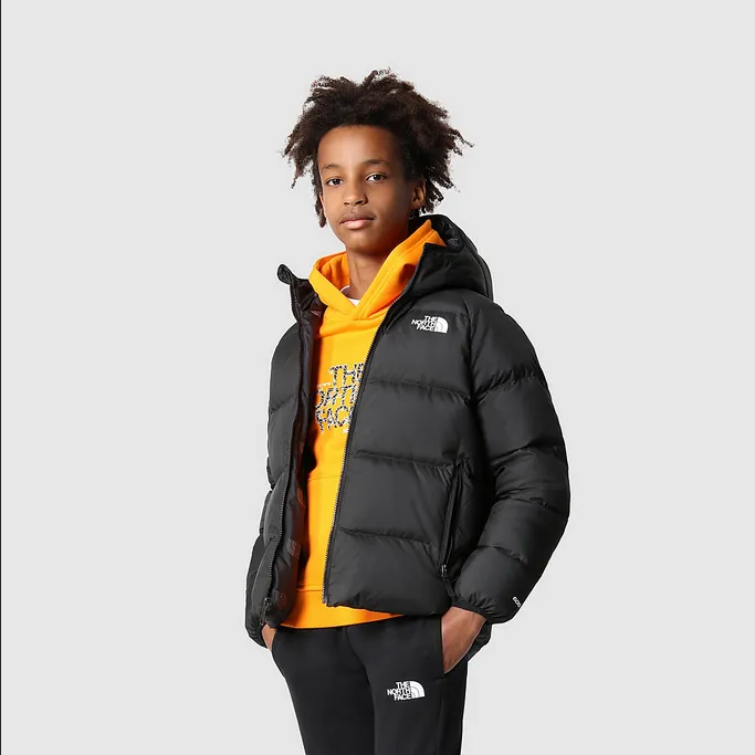 The North Face North Down Boys' Reversible Hooded Jacket NF0A7WOPJK3 black