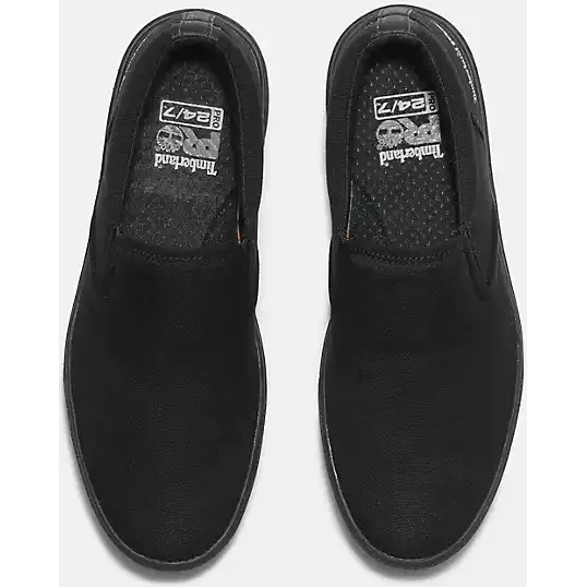 Timberland Pro Men's Burbank ST Slip On Work Shoe -Black- TB0A619Y001