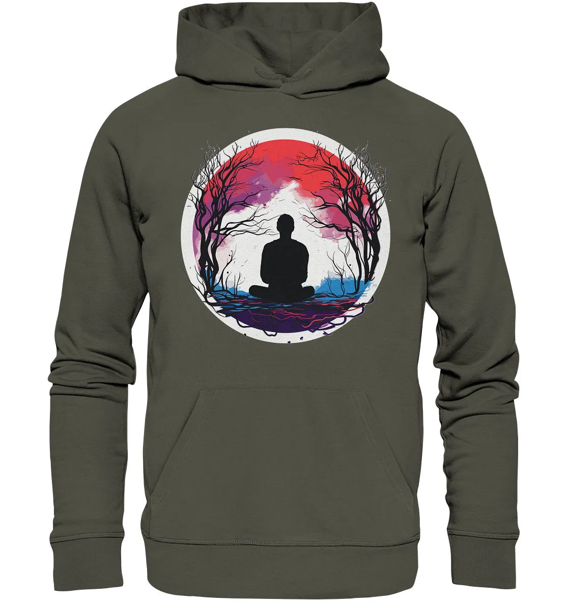 Unisex Bio-Hoodie mit Mental Health Motiv "Abendrot"